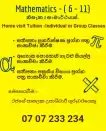 Mathematics 6-11 (sinhala medium )