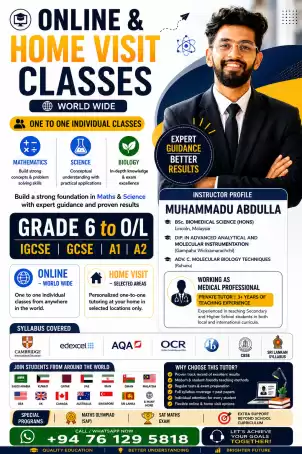 MATHEMATICS AND SCIENCE HOME VISIT CLASSES