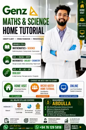 MATHEMATICS AND SCIENCE HOME VISIT CLASSES