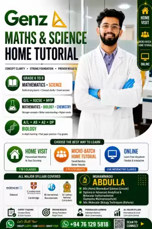 MATHEMATICS AND SCIENCE HOME VISIT CLASSES