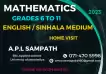 Mathematics class for Grade 6 to 11 Students