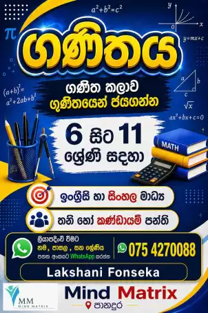 Mathematics Class (Grade 6 - 11 O/L)
