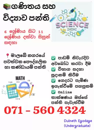 MATHEMATICS CLASSES