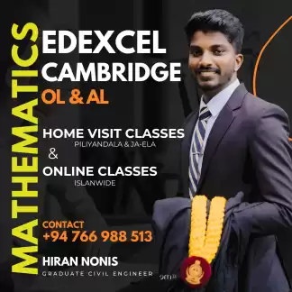 Mathematics Classes - Edexcel & Cambridge O/L & A/L (Online & Home Visit)