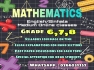 Mathematics classes for grade 6,7,8 English/Sinhala medium