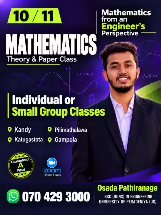 Mathematics Classes for Grades 10,11 English Medium (Online or Physical)