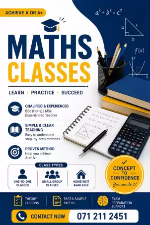 Mathematics Classes for Grades 6–11 Sinhala Medium & English Medium
