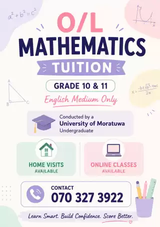 Mathematics classes for O level students(Grade 10 and 11)