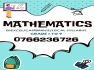 Mathematics Classes for Students from Grade 1 to 9 - Edexcel/Cambridge/Local Syllabus