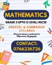 Mathematics Classes For Students From Grade 3 To O/L - Edexcel/Cambridge/Local Syllabus