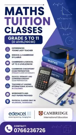 Mathematics Classes For Students From Grade 5 To O-Level/IGCSE- Edexcel & Cambridge Syllabus
