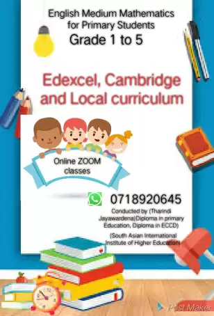 Mathematics : Edexcel, Cambridge and Local curriculums.