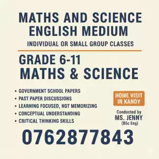 Mathematics (English Medium ) Individual And Small Group Classes