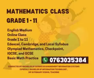 Mathematics for Grade 1 to 11