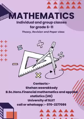 Mathematics for grade 6-11