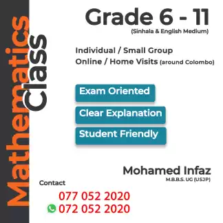 Mathematics (Grade 6-11 ) English & Sinhala