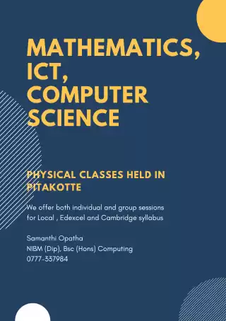 Mathematics & ICT Tuition