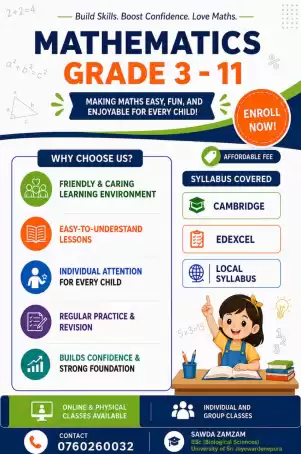 Mathematics Tutor (Grade 3-11 )