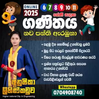 Maths Class ( Sinhala medium ) 6-11 online