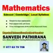 Maths Classes - Cambridge/Edexcel/Local