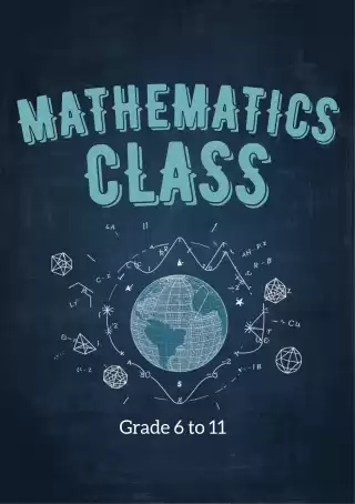 Maths classes for Garde 6 -11