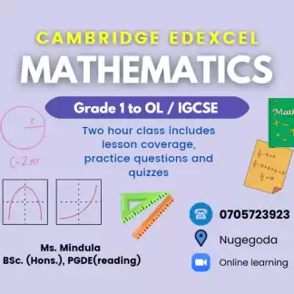 MATHS Edexcel & Cambridge Tuition Classes For International School Students From Grade 1 To OL , IGCSE