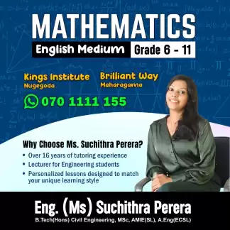 Maths-English Medium - Grade 6- 11