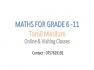 Maths for Grade 6-11 tamil medium