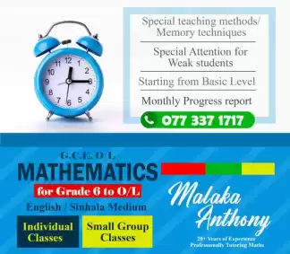 Maths Individual Classes - First visit free