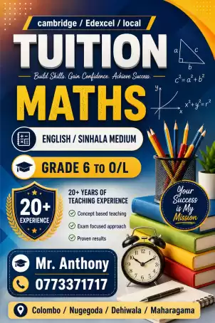 Maths Individual classes (Home visit)