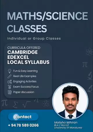Maths & Science Classes (Cambridge / Edexcel / Local Syllabus)