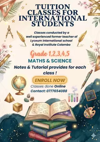 Maths & Science classes for International Students Grades 1-5