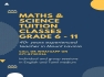 Maths & Science classes in Tamil and English medium 