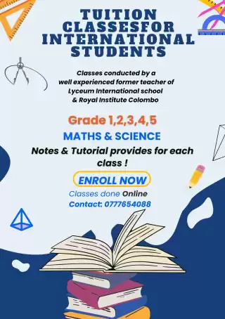 Maths & Science ENGLISH MEDIUM classes for International Students