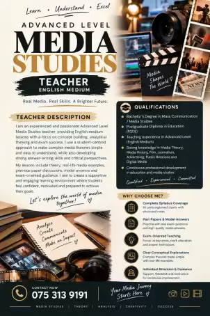 MEDIA A/L ENGLISH MEDIUM