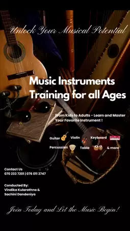 Music instrument training for all age groups