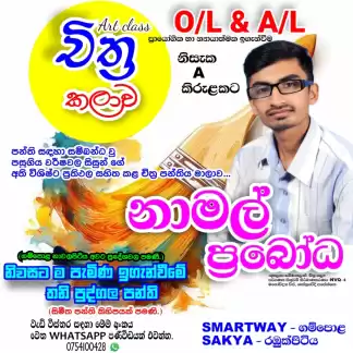 සා.පෙළ,උ.පෙළ චිත්‍ර පන්ති