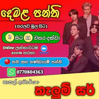 දෙමළ පන්තිය දෙමළ පන්තිය