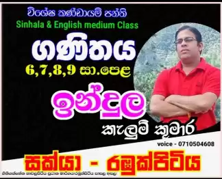 ගණිතය/විද්‍යාව (සිංහල/ඉංග්‍රීසි මාධ්‍ය පන්ති)