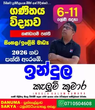 ගණිතය තනි හා කණ්ඩායම් පන්ති