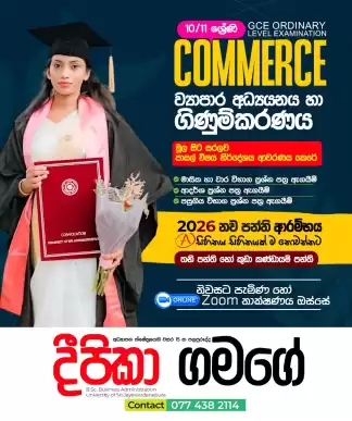 ව්‍යාපාර අධ්‍යයනය හා ගිණුම්කරණය