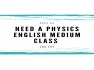 Need a physics english medium teacher to do past papers