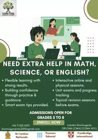 New admissions for grades 5-8