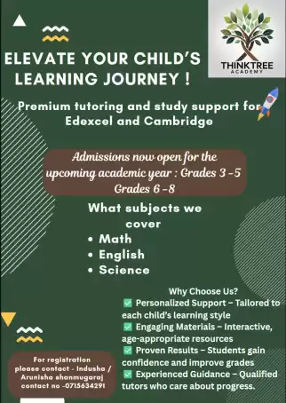 New enrollment for grades 3- 8 English medium