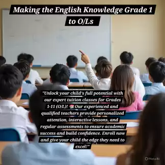 Now Teaching English Language - Join My Classes /Home visit English class- I come to you (Colombo area) Grade 1 to O/Ls