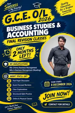 O/L Business Studies and Accounting paper class
