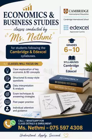 O/L Economics & Business Studies (Cambridge/Edexcel) - Grade 6-11