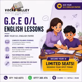 O/L ENGLISH CLASSES
