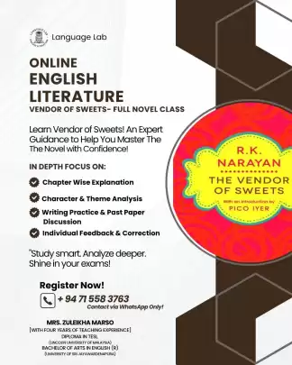 O/L English Literature (Vendor of Sweets)