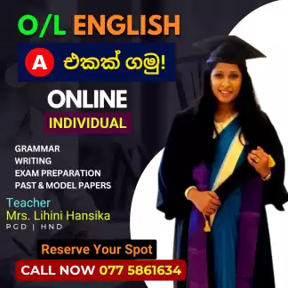 O/L English Online Individual Classes
